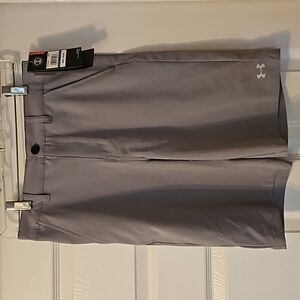 Under Armour boys shorts size 16 color is steel,new with tags